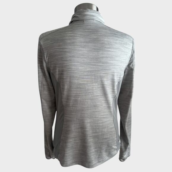 Koppen Womens Small Silver Gray Full Zip Athletic Jacket with Pockets - Picture 3 of 7